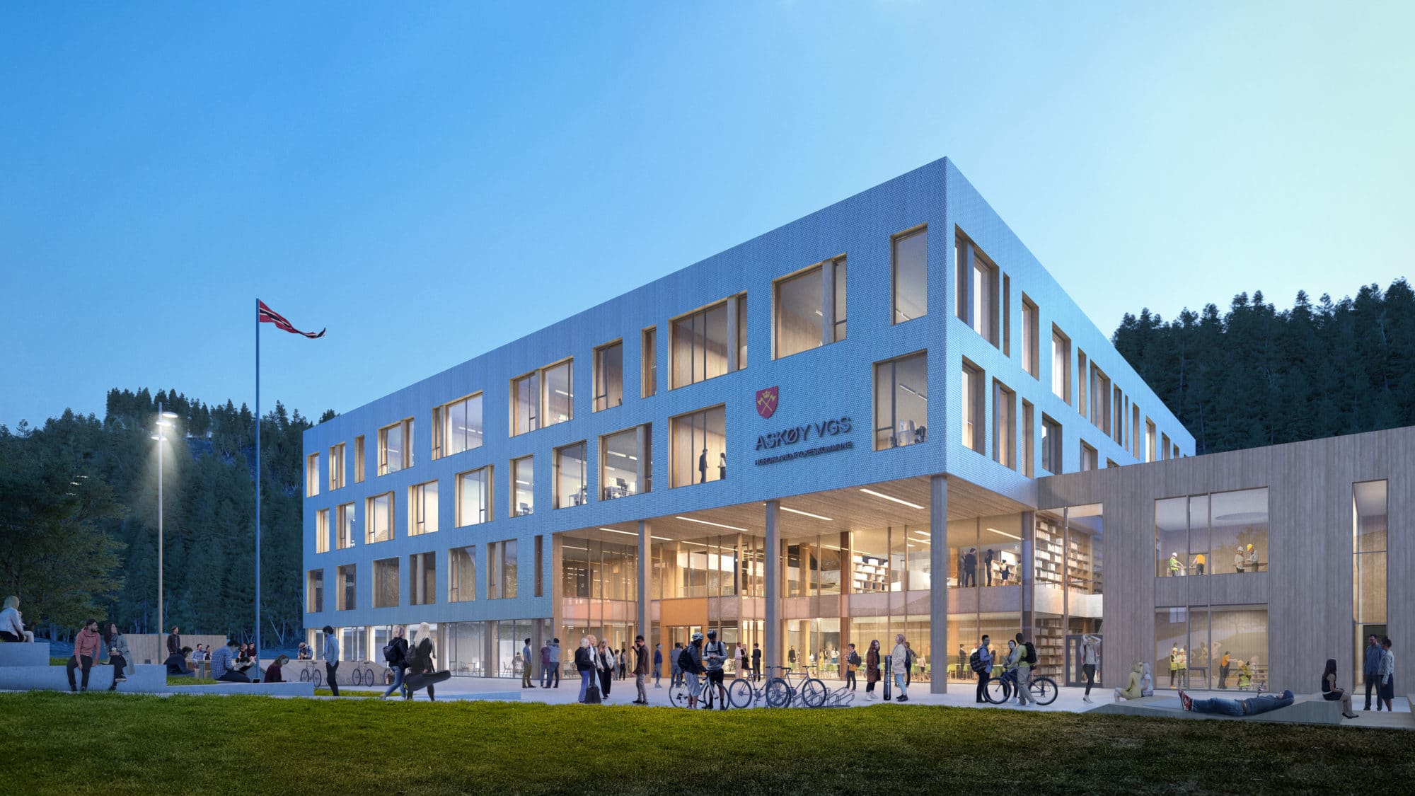Ask y Videreg ende Skole Arkitektgruppen Cubus Ask y Videreg ende Skole Arkitektgruppen Cubus
